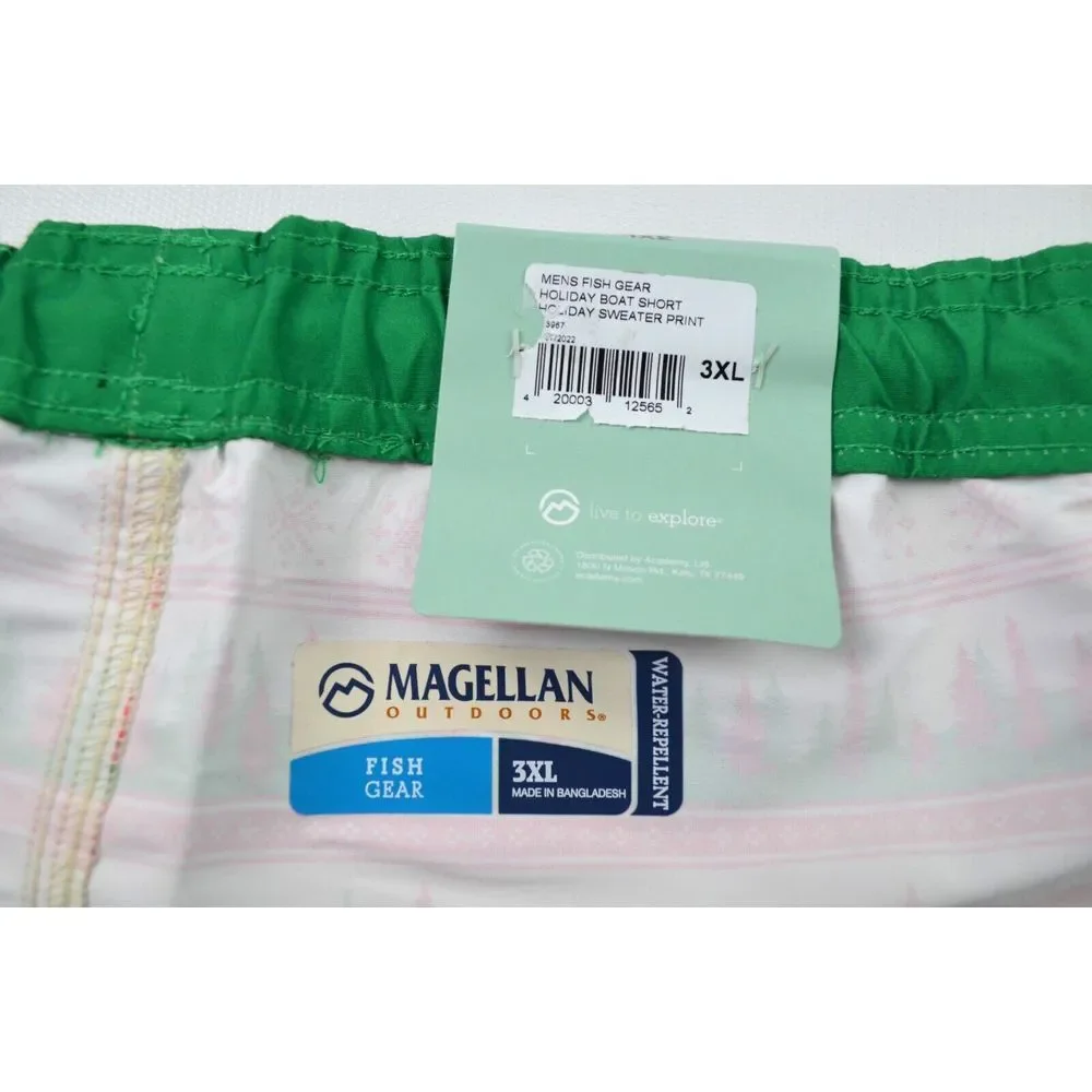 Magellan Outdoors Christmas‎ Holiday Collection Men's 3XL Fish Gear Boat Shorts